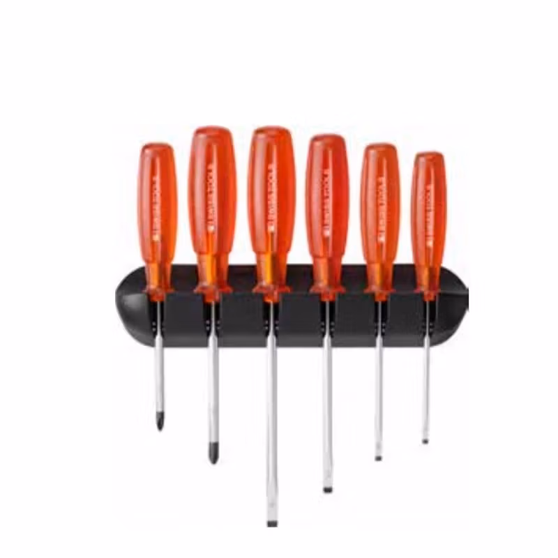 PB SWISS TOOLS/ 瑞铂 多功能一/十字螺丝刀6件套(托架) PB 6244