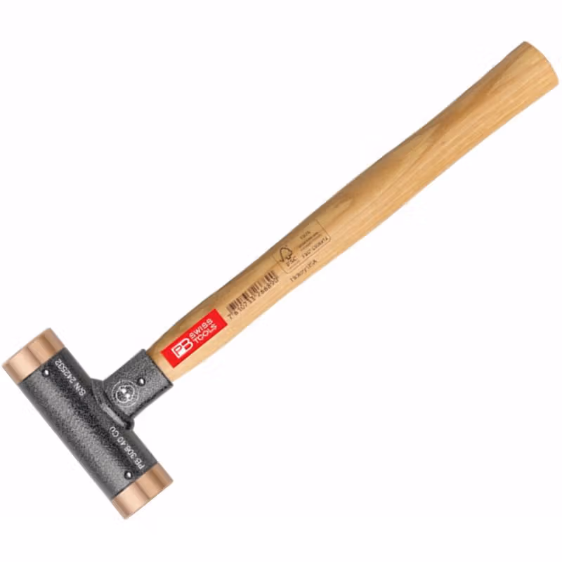 PB SWISS TOOLS/ 瑞铂 木柄铜头无反弹锤24 PB 306.24 Cu