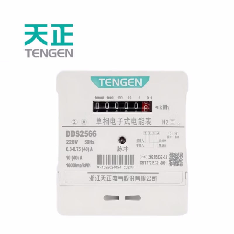 TENGEN/天正 DD系列电子表 DDS2566 220V 10(100)A 1级(祥云3.0)
