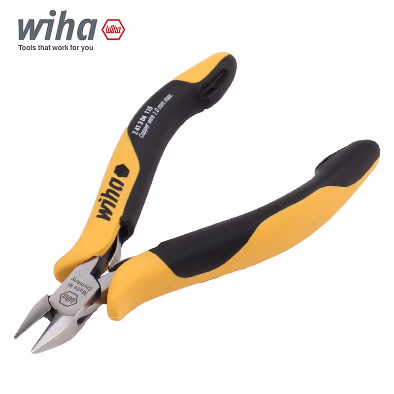 WIHA/威汉 专业型防静电斜口钳宽锥头无斜切边 26821