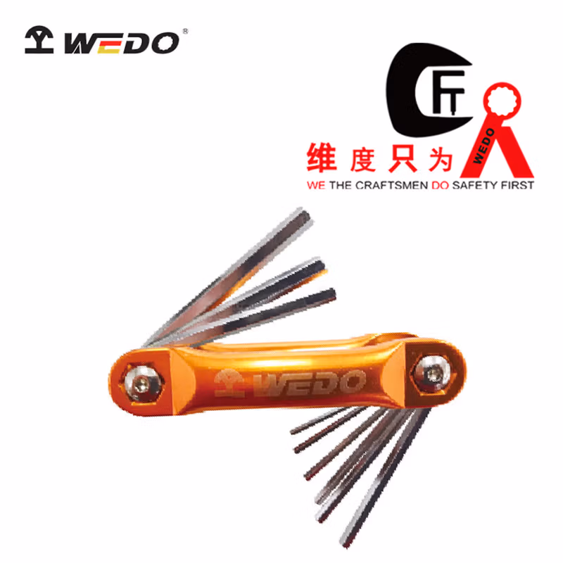 WEDO/维度 9件套英制折叠式平头内六角扳手 WD268