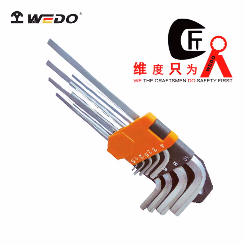 WEDO/维度 9件套公制特长平头内六角组套 WD257B