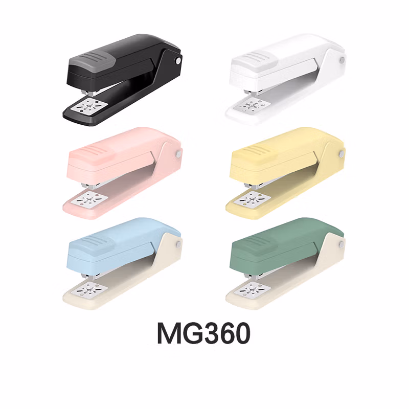 晨光订书机小旋风360°旋转12号(蓝)MG360