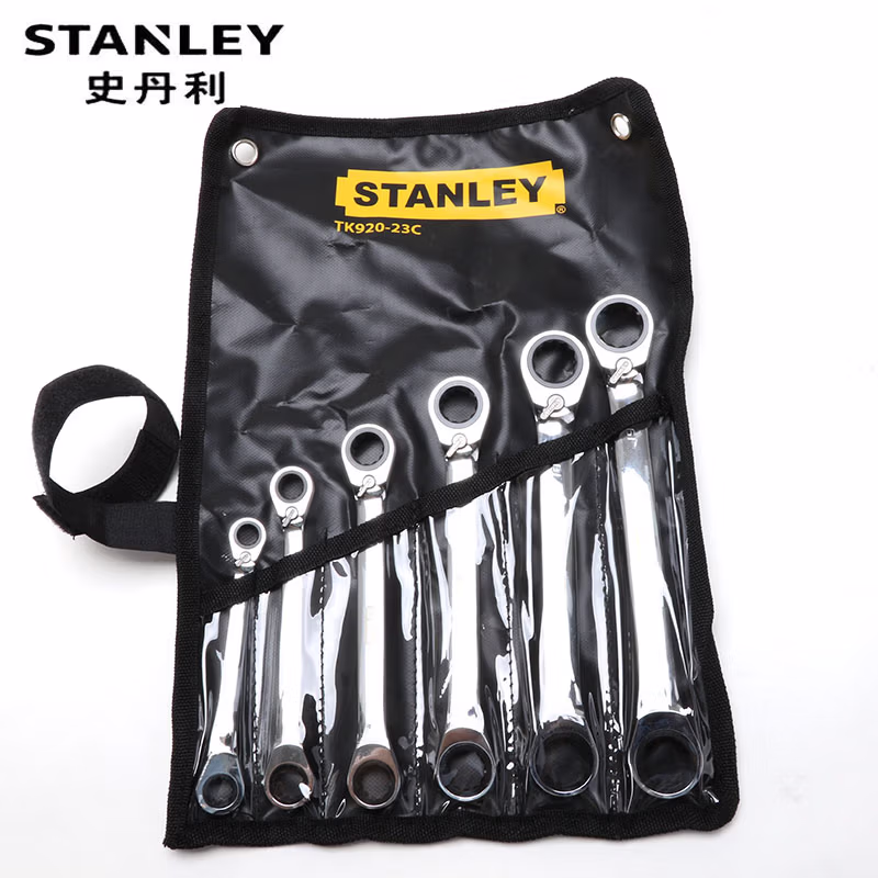 STANLEY/史丹利 6件公制双梅花双向棘轮快扳套装 TK920-23C