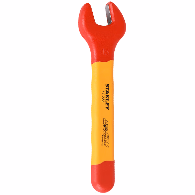 STANLEY/史丹利 双色绝缘开口扳手17mm STMT77724-23B