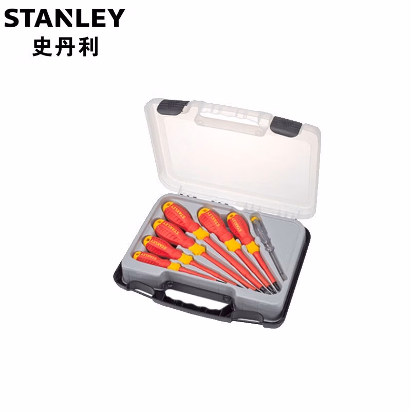 STANLEY/史丹利 7件套VDE螺丝批组套（含1pc VDE 测电笔） STMT60175-23
