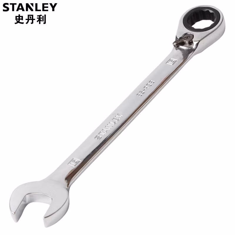 STANLEY/史丹利 公制精抛光双向棘开两用快扳10mm 85-933-1L-22