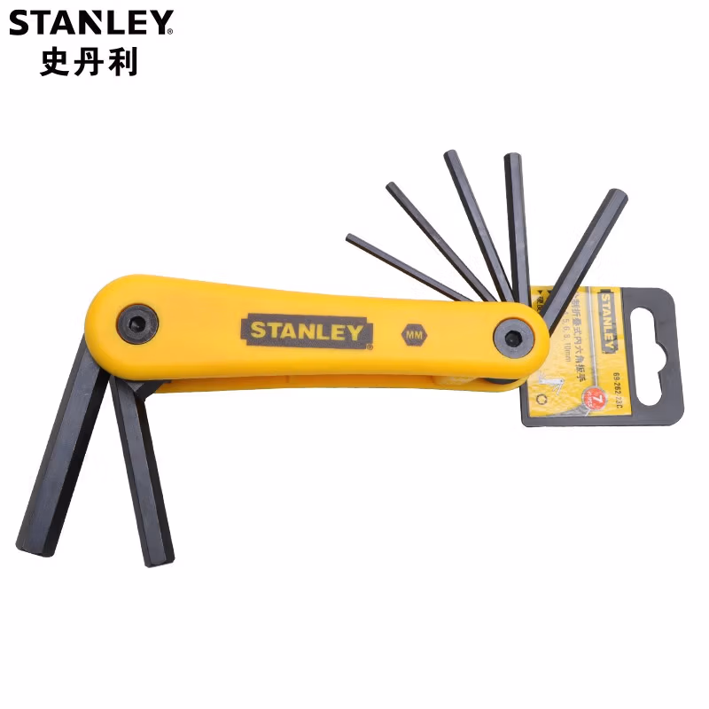 STANLEY/史丹利 7件套公制折叠式内六角扳手2.5-10mm 69-262-23C