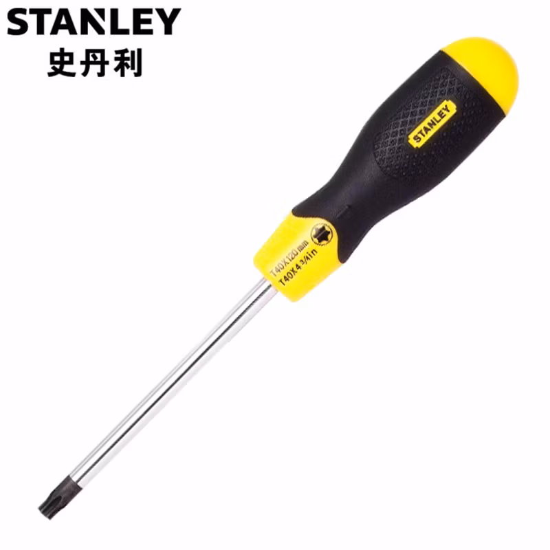STANLEY/史丹利 胶柄中孔花形螺丝批TT9x80mm 62-090-23