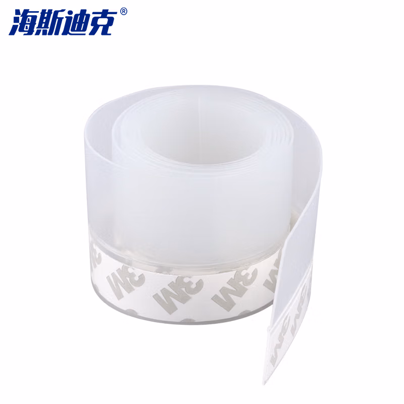 海斯迪克 HK-518 自粘型 隔音防水胶条 门缝门底防风条门窗窗户保温保暖玻璃门封条 透明35mm5米(1卷)