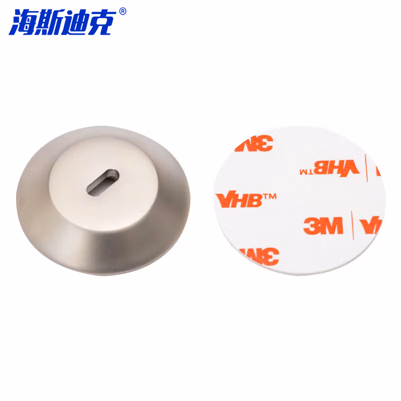 海斯迪克外置防盗锁孔底座安全锁扣锌合金银色HKsq-328