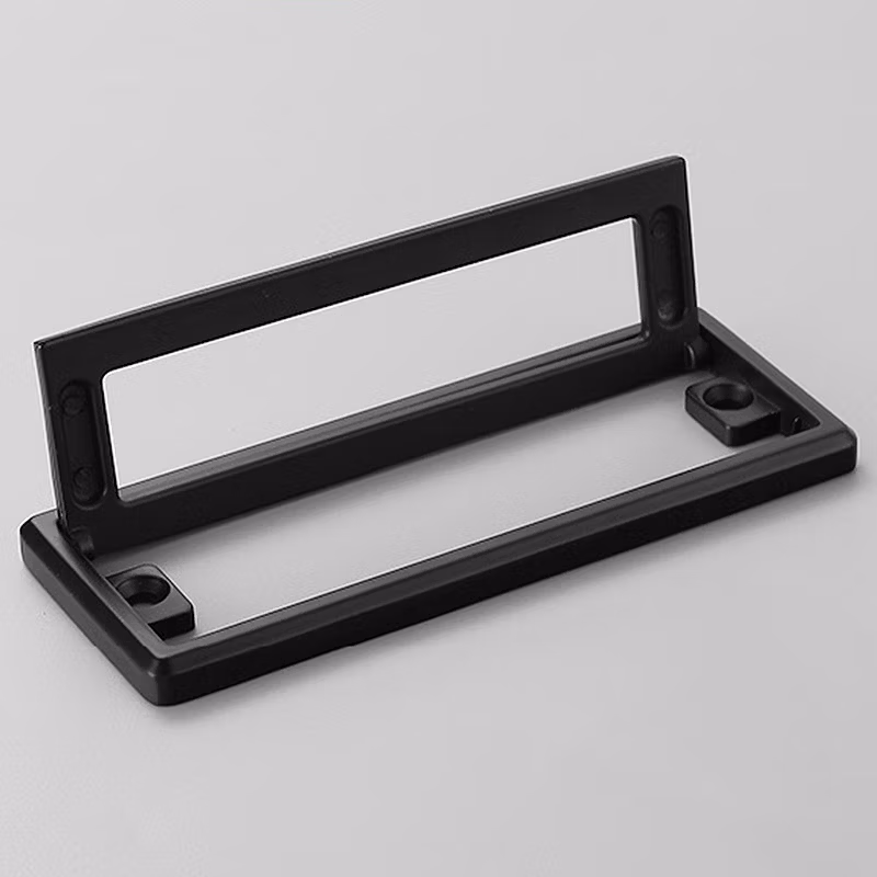 海斯迪克抽屉免打孔平面拉手把手家具床头柜暗扣手榻榻米隐形明装拉手HKsq-399 平面黑色96孔距