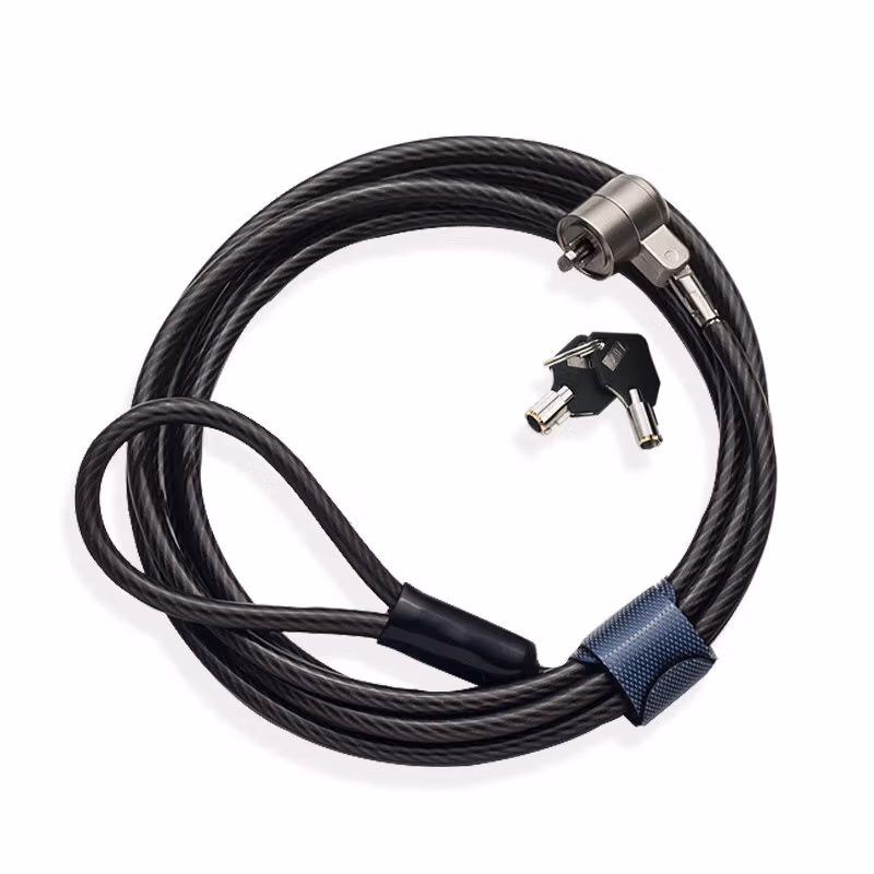 海斯迪克笔记本锁通用型2米防盗锁编号钥匙笔记本锁HKsq-326 2米防盗锁+编号钥匙