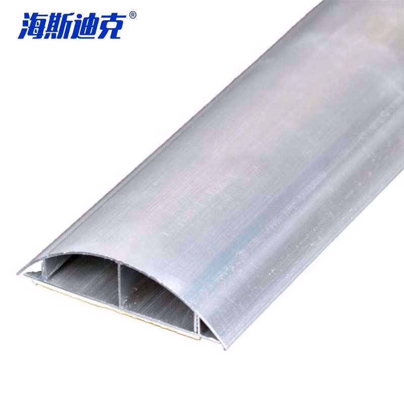 海斯迪克HKYC-16 铝合金弧形地板线槽地槽 防踩隐形地面压线槽 地面布线走线穿线槽 3号（长1米）