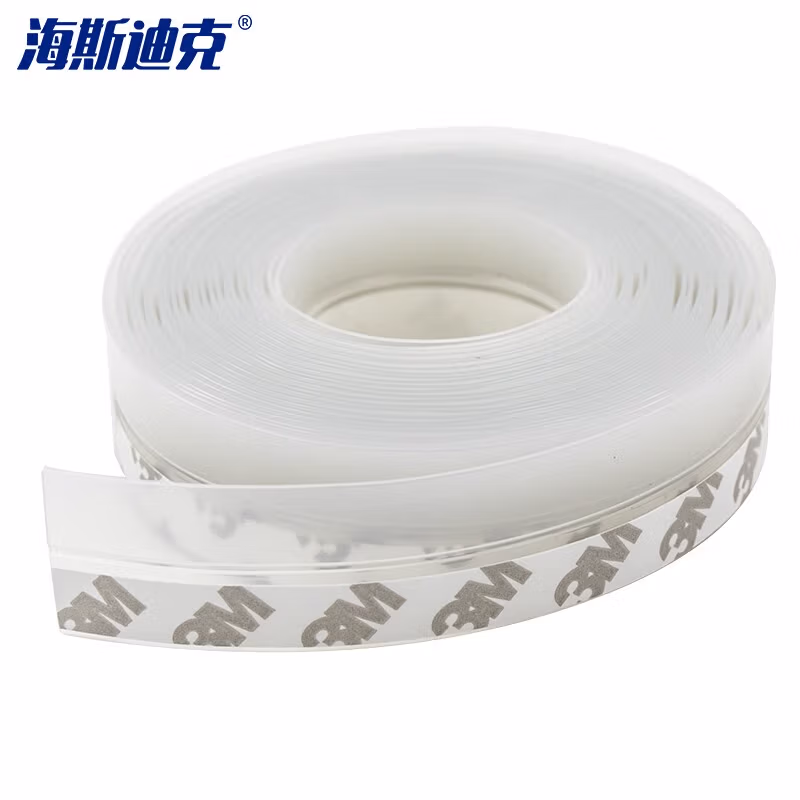 海斯迪克HKSY-67 自粘型密封条 隔音防水胶条 门缝门底防风条门窗窗户保温保暖玻璃门封条 透明35mm 5米2卷