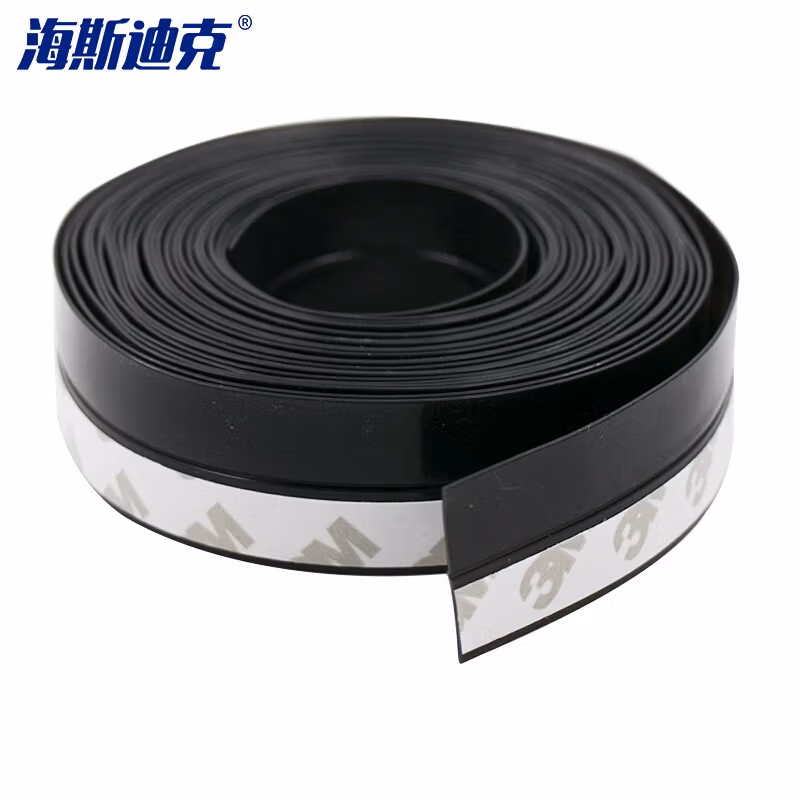 海斯迪克HKSY-67 自粘型密封条 隔音防水胶条 门缝门底防风条门窗保温保暖玻璃门封条 黑色25mm5米(1卷)