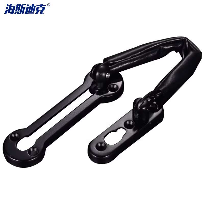 海斯迪克HKSY-108 大号加厚防盗链 不锈钢链 室内门木门安全门扣锁链 哑黑色