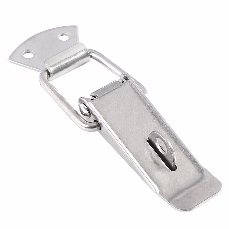 HYSTIC/海斯迪克 HKsq-213 不锈钢门鼻子锁扣 防盗门栓挂锁鸭嘴弹簧搭扣 工具箱柜子门锁金属锁扣 大号无锁扣