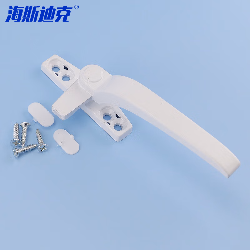 HYSTIC/海斯迪克 HKsq-149 窗户把手 50型锌合金单点平开窗执手 外开窗户7字窗锁 幕墙上悬窗拉手 白色右执手