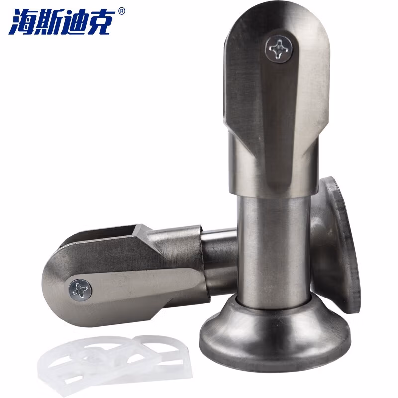 HYSTIC/海斯迪克 HKqy-63 不锈钢隔断脚 公共卫生间隔断配件支架脚加厚合金 2个