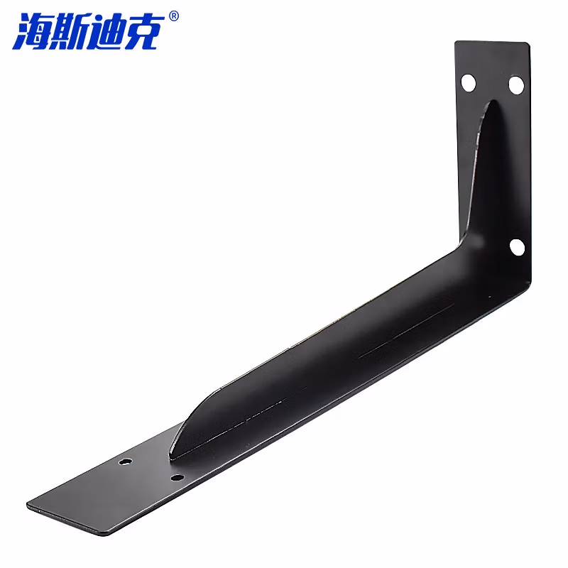 HYSTIC/海斯迪克 HKqy-56 加厚三角支架 加宽三角冷轧钢固定支架 层板托托架（1个） 黑色18寸 配螺丝