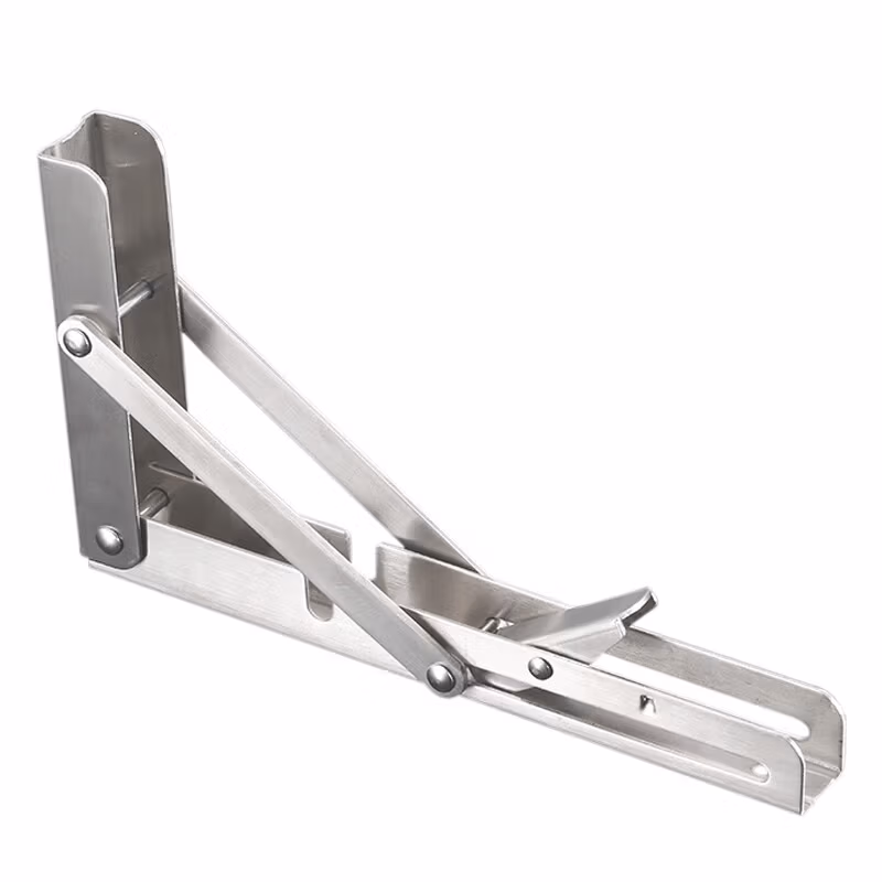 HYSTIC/海斯迪克 HKDP-66 不锈钢折叠置物架 三角架支架 12寸(1个)配安装螺丝