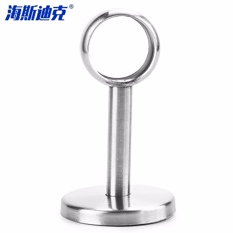 HYSTIC/海斯迪克 HKDP-266 不锈钢衣杆管托 法兰座高圆头座衣通座杆拖 25mm全通(带装饰盖)
