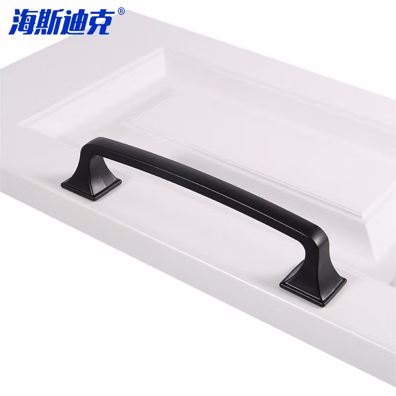 HYSTIC/海斯迪克 HKDP-163 黑色美式锌合金抽屉拉手 鞋柜橱柜衣柜门把手 988-128mm【2个】