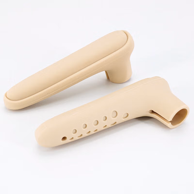 HYSTIC/海斯迪克 HK-92 门把手防撞保护套 儿童安全硅胶门把手套 护墙面防碰套 L型米黄色2只