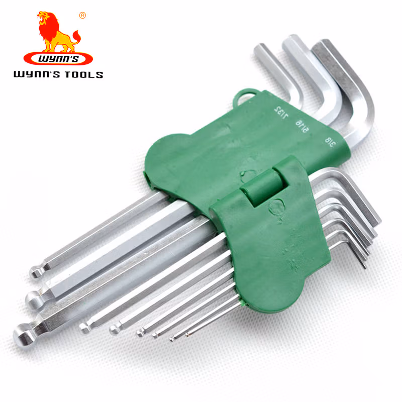 WYNNS/威力狮 内六角 英制加长 9件套 镜面 W9916B