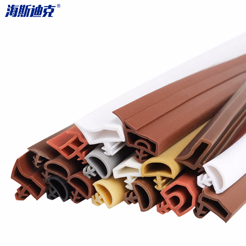 海斯迪克 HKW-253 PVC封条 卡槽式门缝防撞门窗密硅胶封条 02偏角-10mm 10m