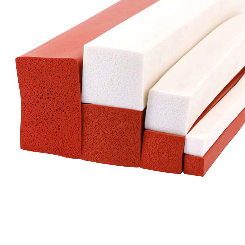 海斯迪克 HKW-276 耐高温硅胶密封条 烤箱电机柜海绵橡胶发泡条 5mm*20mm（3米）