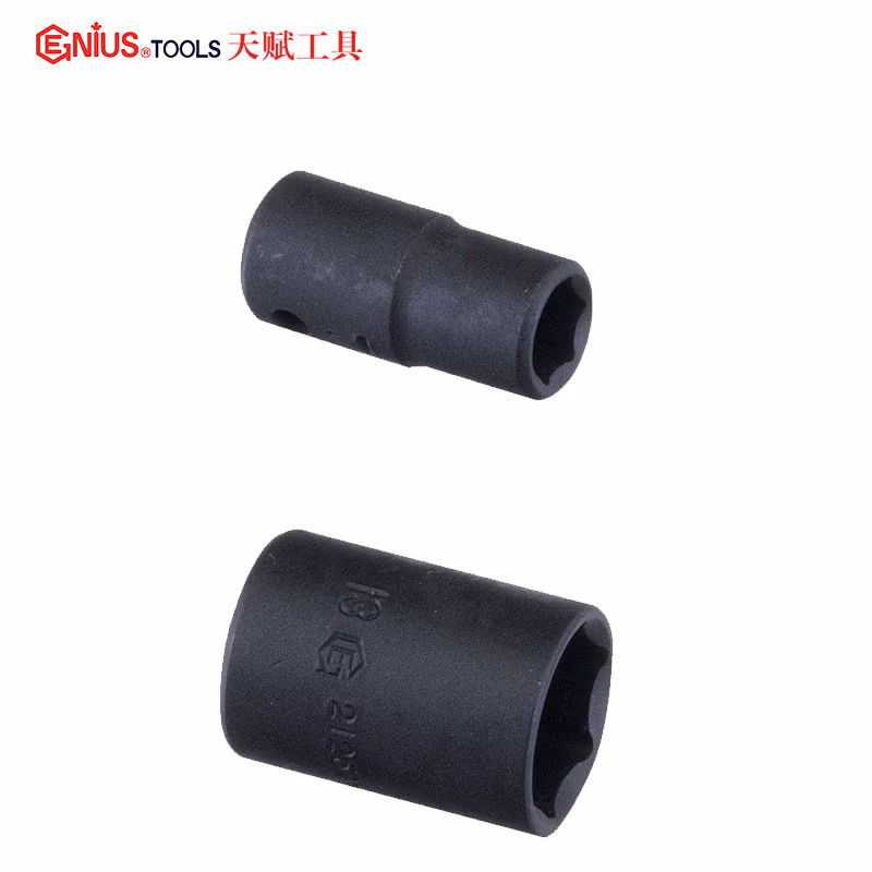 GENIUS/天赋 1/4″气动公制6角套筒（铬钒钢） 212511