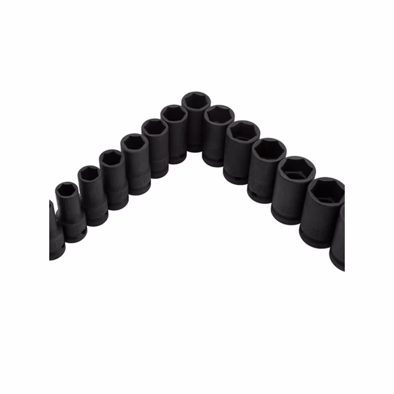 GENIUS/天赋 1/2″气动公制薄壁6角套筒（铬钼钢） 443840