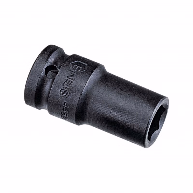 GENIUS/天赋 1/2″公制气动薄壁6角长套筒（铬钼钢） 445224