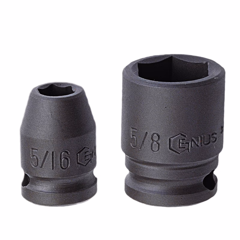 GENIUS/天赋 1/2″气动英制6角套筒（铬钼钢） 464034