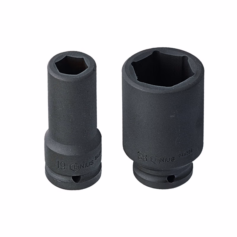 GENIUS/天赋 3/4″气动公制6角长套筒（铬钼钢） 649565