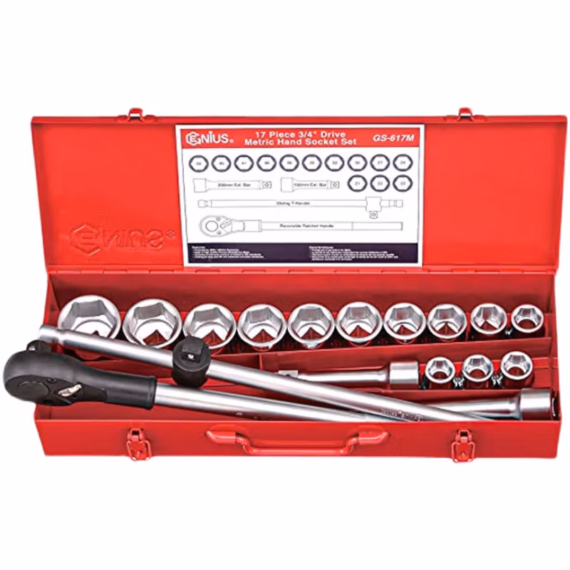 GENIUS/天赋 公英制重型套筒扳手组（28件套） TW-628MS