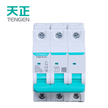 TENGEN/天正 小型漏电断路器 TGB1NLE-63Y 3P C32 50mA(祥云3.0)