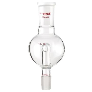 Titan/泰坦 防溅球，具回流孔，上磨口：24/40，下磨口：19/22，100ml 特优级，TA602419，1个 TA602419