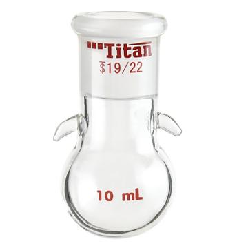 Titan/泰坦 具挂钩圆底烧瓶，磨口：19/22，10ml 特优级，TF331910，1个 TF331910