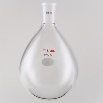 Titan/泰坦 厚壁茄型瓶，高强度，磨口：24/40，1000ml 特优级 爆款，TF314000，1个 TF314000