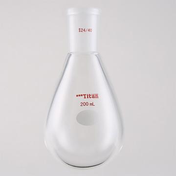 Titan/泰坦 厚壁茄型瓶，高强度，磨口：24/40，200ml 特优级，TF314200，1个 TF314200