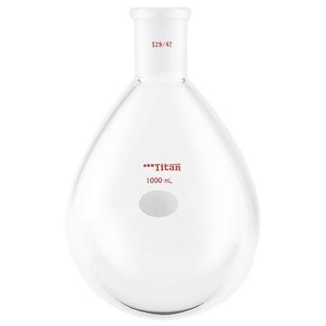 Titan/泰坦 厚壁茄型瓶，高强度，磨口：29/42，1000ml 特优级，TF31291L，1个 TF31291L