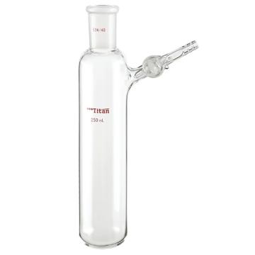 Titan/泰坦 反应管，内磨口24/40，玻璃节门，2mm，250ml 特优级，TF894250，1个 TF894250