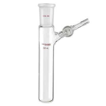 Titan/泰坦 反应管，内磨口24/40，玻璃节门，2mm，50ml 特优级，TF892450，1个 TF892450