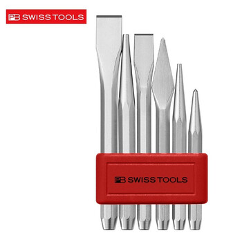 PB SWISS TOOLS/ 瑞铂 中规格凿刀及冲头6组套 PB 855.B L