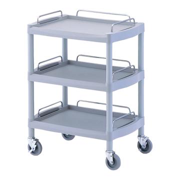ASONE/亚速旺 实验室仪器设备配套移动车(3层),全塑料材质,防磕碰,带护栏,Y201F 1台,8-8719-04 8-8719-04