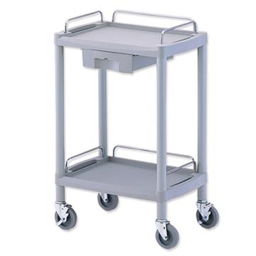 ASONE/亚速旺 全塑料移动车,实验用台车,防磕碰,带抽屉1个,Y101G,8-8722-01 8-8722-01