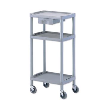 ASONE/亚速旺 实验室仪器设备配套移动车(3层),全塑料材质,防磕碰,带抽屉1个,Y401B 1台,8-8721-02 8-8721-02